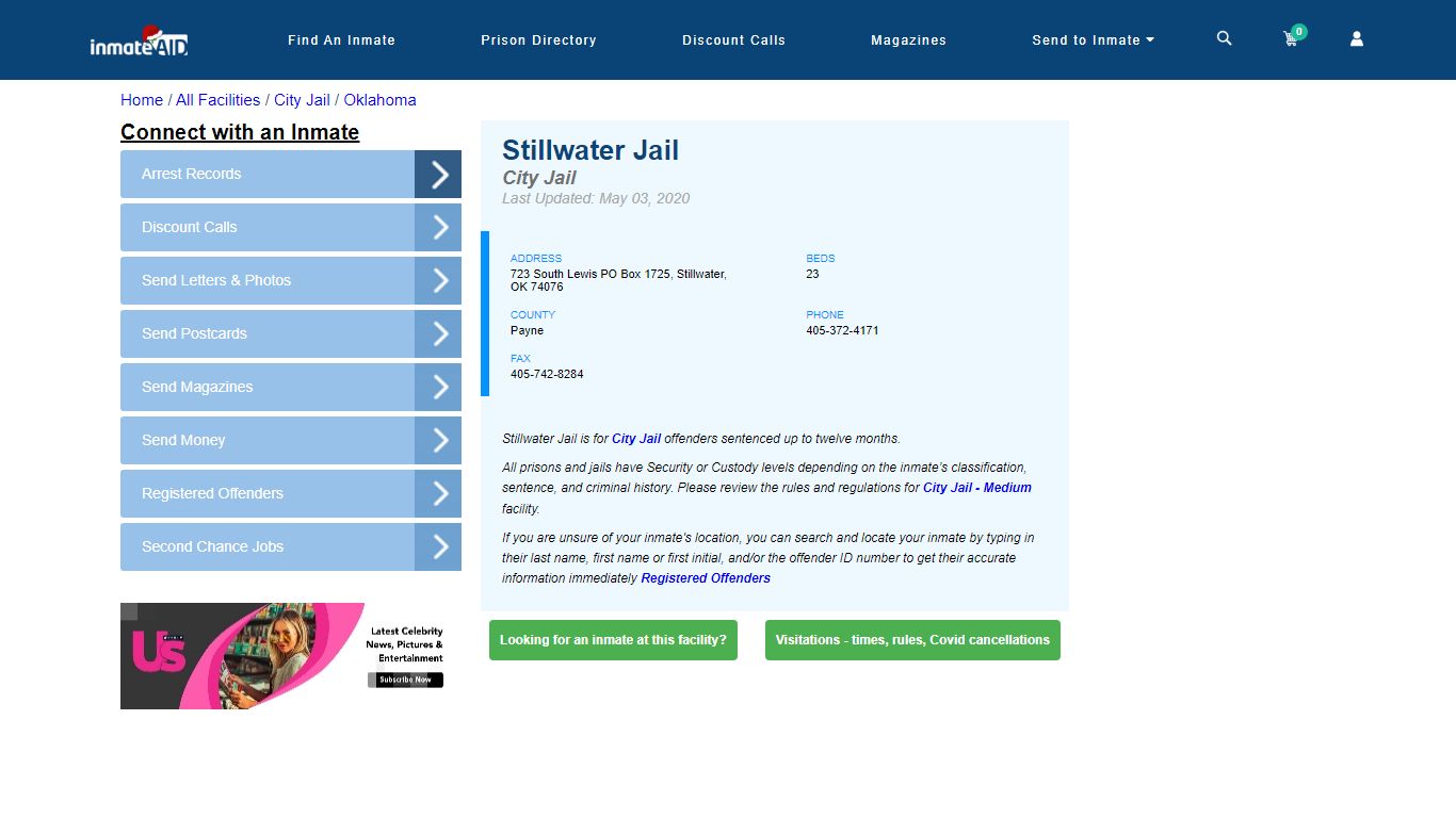 Stillwater Jail | Inmate Locator